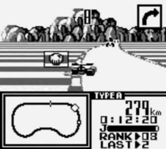 F1 Race screenshot 3 for GameBoy